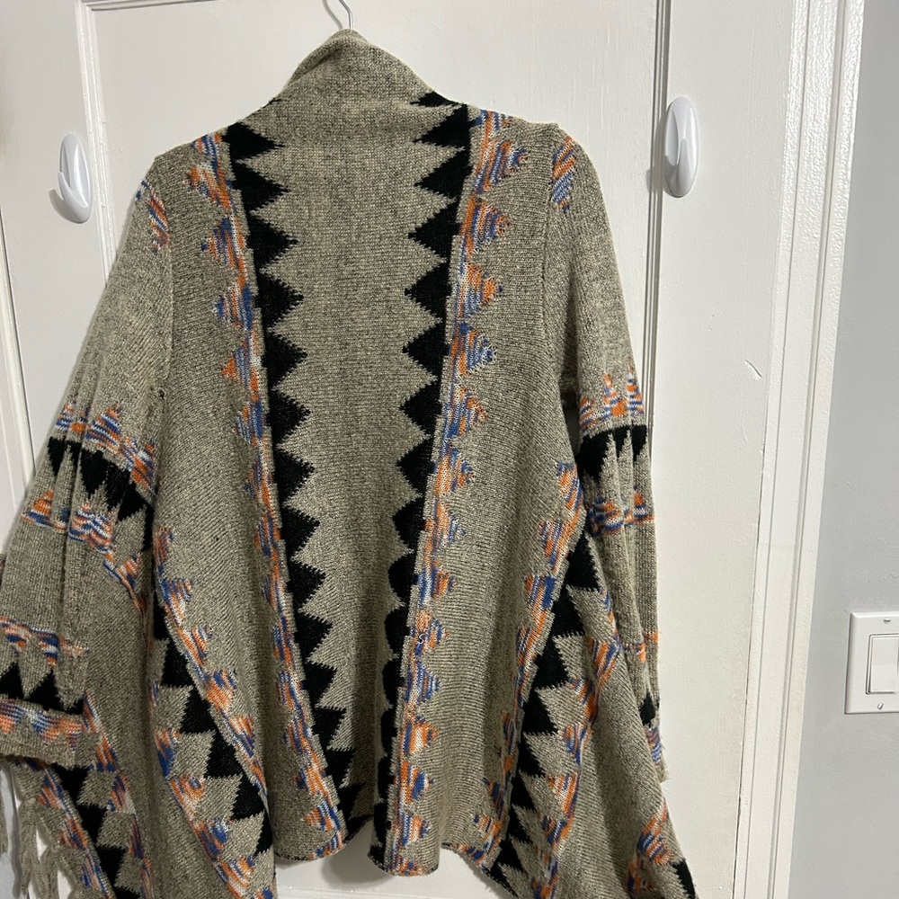Open front tribal cardigan size small but really one size fits all